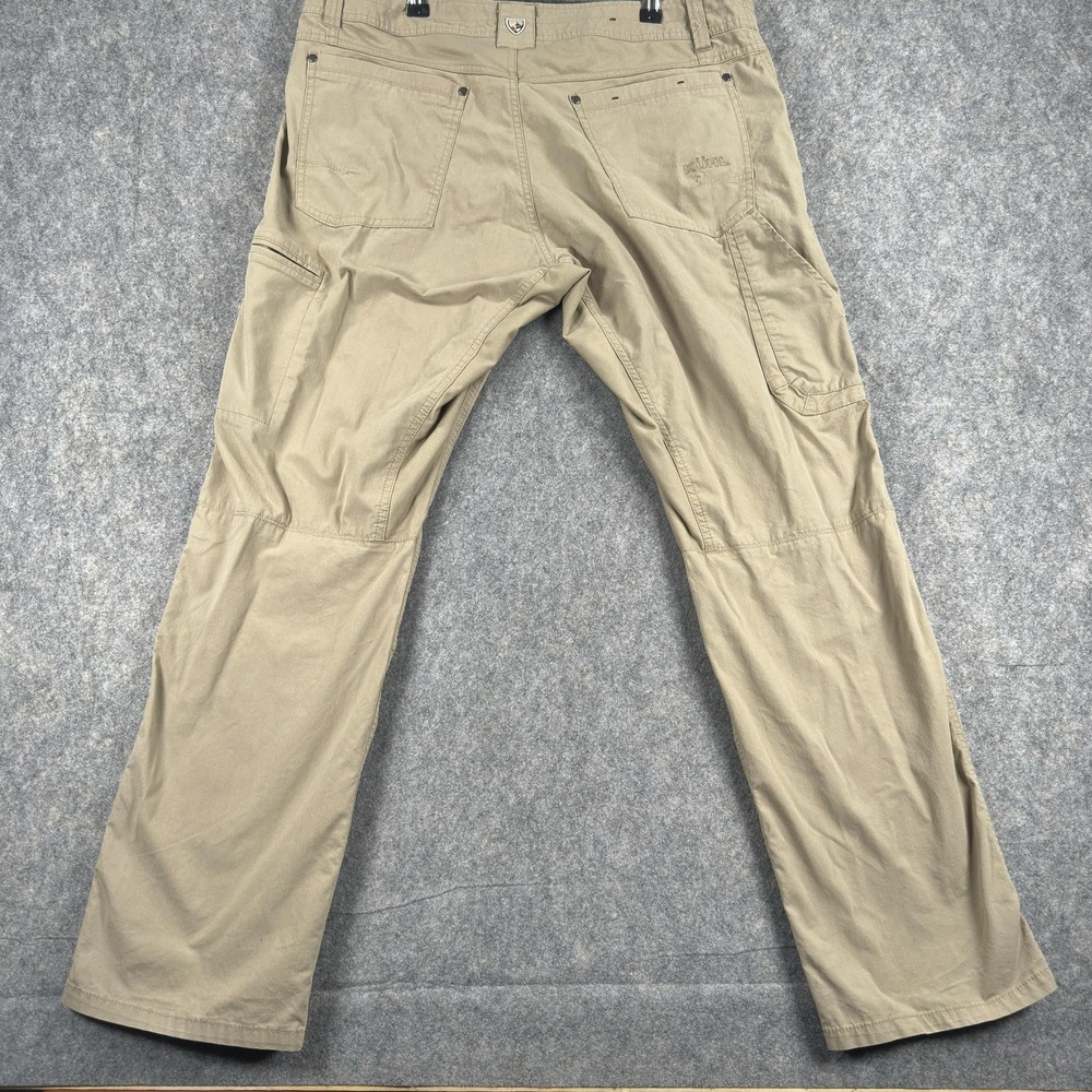 Kuhl RADIKL Pants Mens 36x30 Khaki Stretch Outdoor Hiking Cargo Nylon Tech Trail - Picture 12 of 16